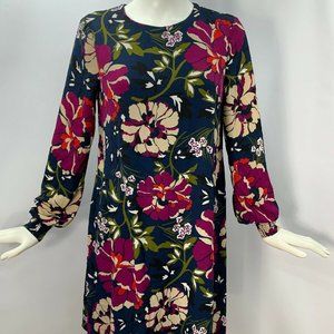 Tommy Hilfiger Womens Navy Floral A-Line Dress